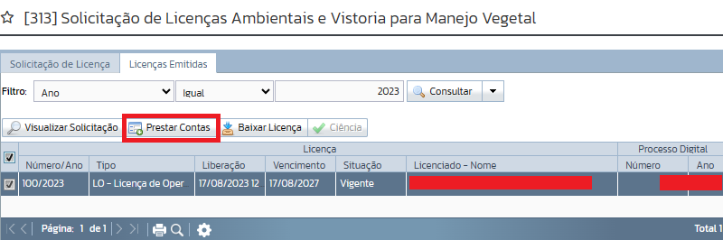 Prestar Contas